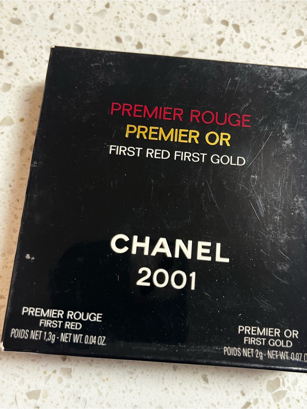 CHANEL Premier Rouge Premier Or / FIRST RED FIRST GOLD 2001 Eyeshadow & Lipstick - Picture 6 of 6